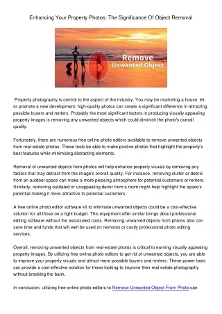 enhancing your property photos the significance