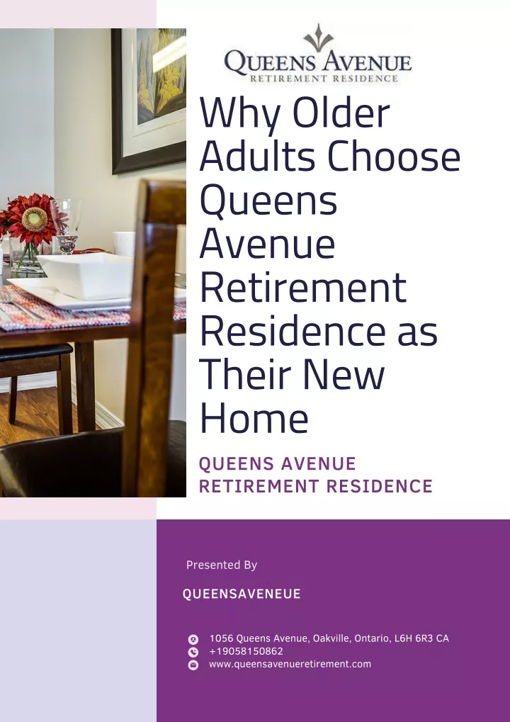 why older adults choose queens avenue retirement