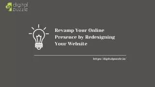 Revamp Your Online Presence by Redesigning Your Website