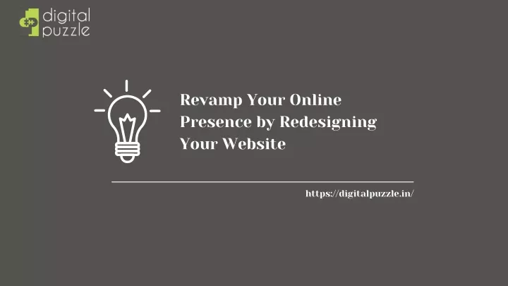 revamp your online presence by redesigning your