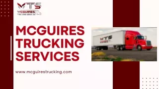 Flatbed Delivery Services – McGuires Trucking Services