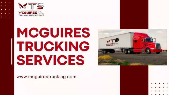 mcguires trucking services