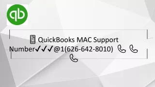 QuickBooks MAC Support Number ⚡️⚡️⚡️ 1(626)642-8010