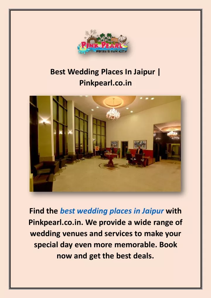best wedding places in jaipur pinkpearl co in