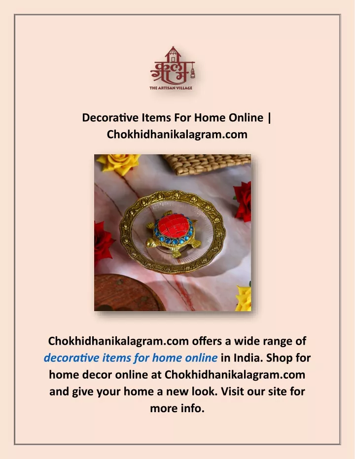 decorative items for home online