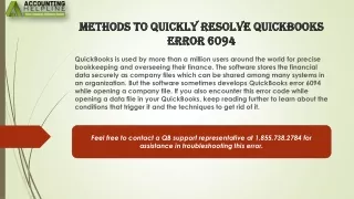 methods to quickly resolve quickbooks error 6094