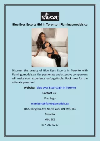 Blue Eyes Escorts Girl In Toronto  Flamingomodels.ca