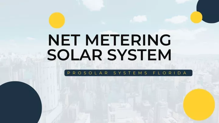 net metering solar system