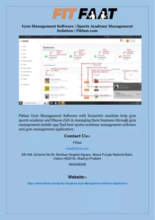 gym management software sports academy management