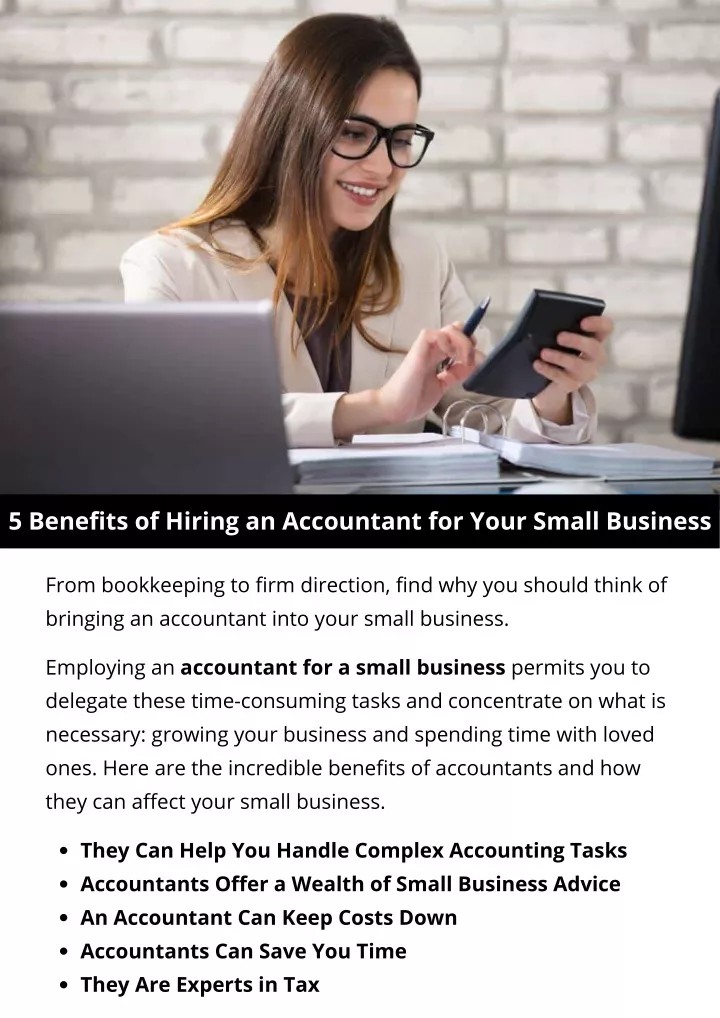5 benefits of hiring an accountant for your small