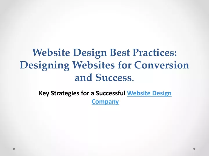 website design best practices designing websites