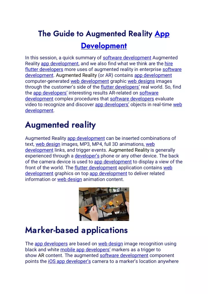 the guide to augmented reality the guide