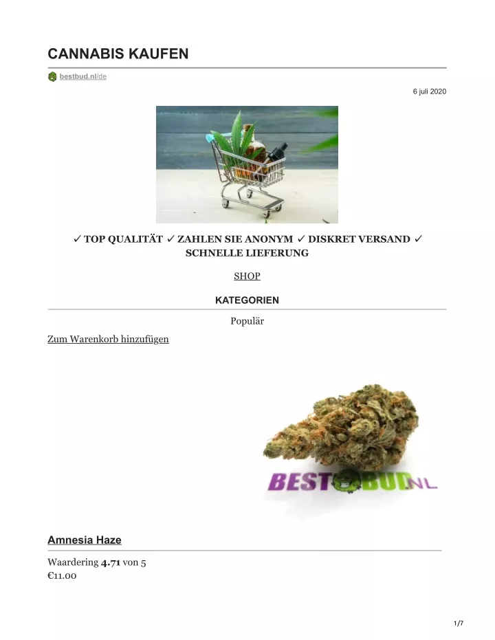 cannabis kaufen