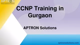CCNP Training in Gurgaon