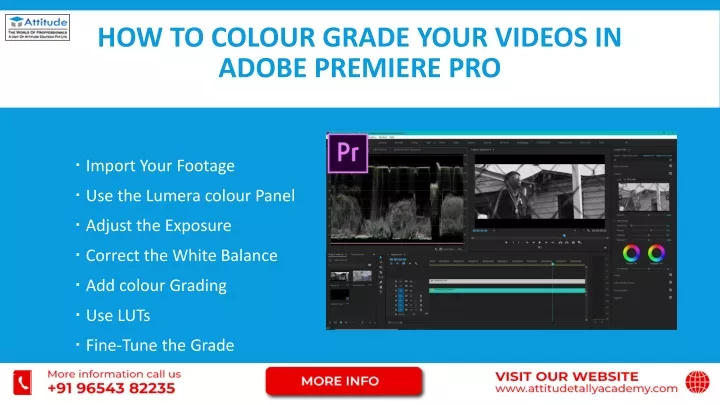 how to colour grade your videos in adobe premiere pro