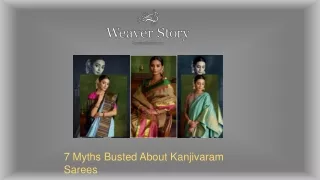7 myth busted about kanjivaram