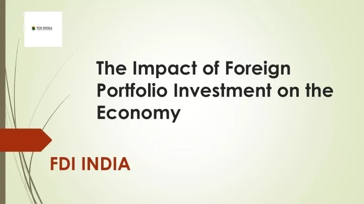 the impact of foreign portfolio investment on the economy