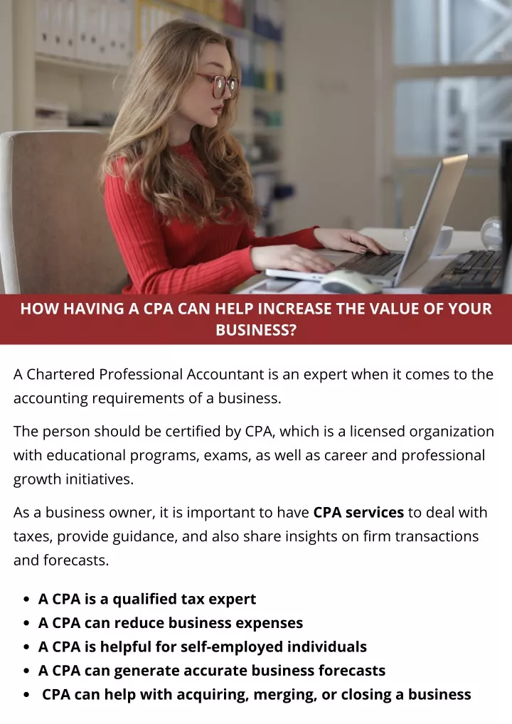 how having a cpa can help increase the value