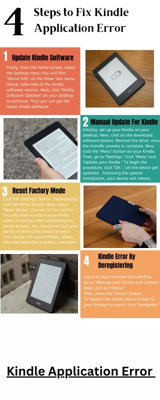4 Steps to Fix Kindle Application Error