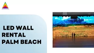 LED wall rental Palm Beach