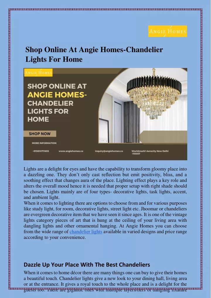 shop online at angie homes chandelier lights