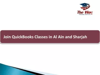 join quickbooks classes in al ain and sharjah