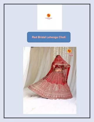 Red Bridal Lehenga Choli