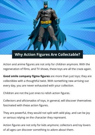 why action figures are collectable