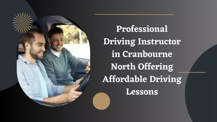 professional driving instructor in cranbourne