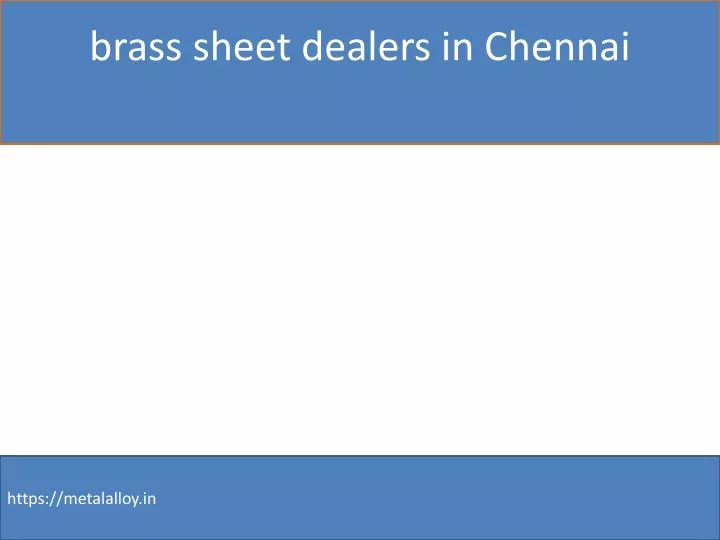 brass sheet dealers in chennai