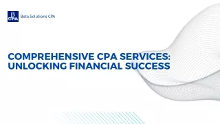 Financial Edge: Comprehensive CPA Services for Individuals and Businesses