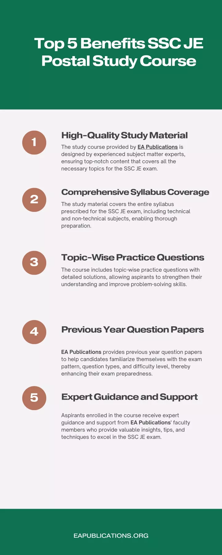 top 5 benefits ssc je postal study course