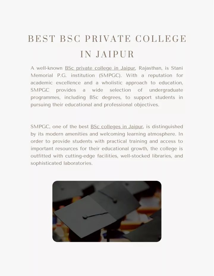 best bsc private college