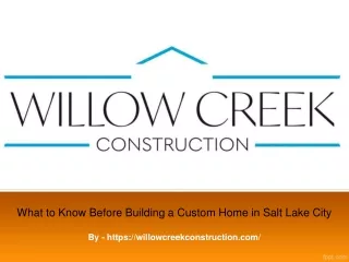 What to Know Before Building a Custom Home in Salt Lake City