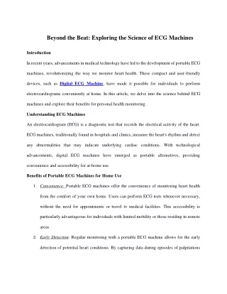 Beyond the Beat_ Exploring the Science of ECG Machines