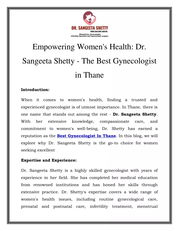 empowering women s health dr