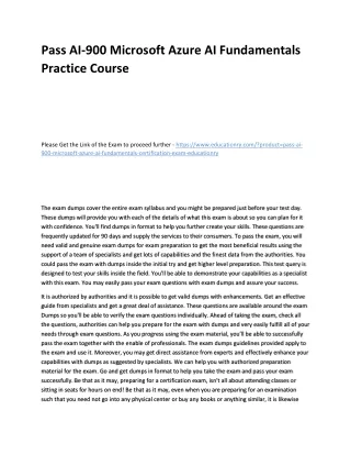 pass ai 900 microsoft azure ai fundamentals
