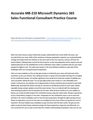 accurate mb 210 microsoft dynamics 365 sales
