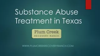 Substance Abuse Treatment in Texas