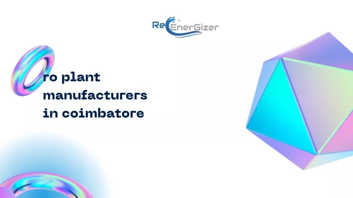 ro plant manufacturers in coimbatore