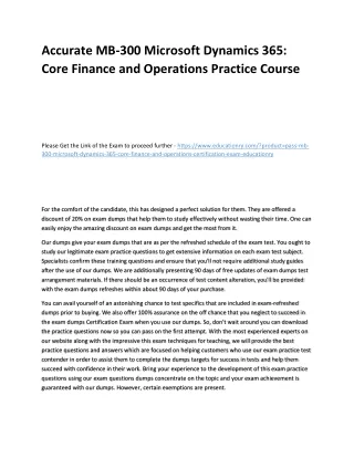 accurate mb 300 microsoft dynamics 365 core