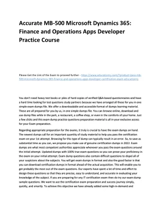 accurate mb 500 microsoft dynamics 365 finance