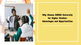 why choose aurak university for higher studies