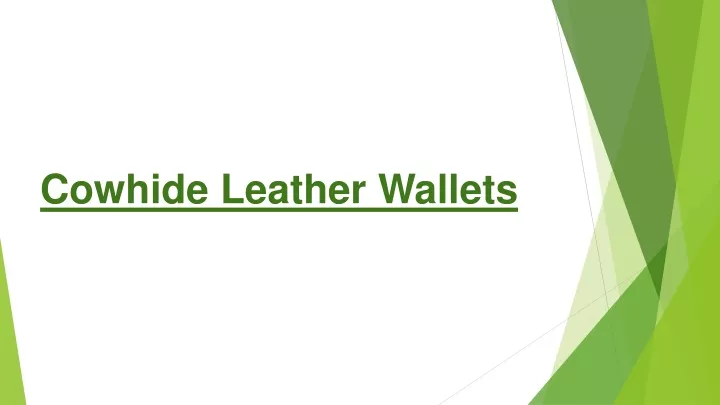 cowhide leather wallets