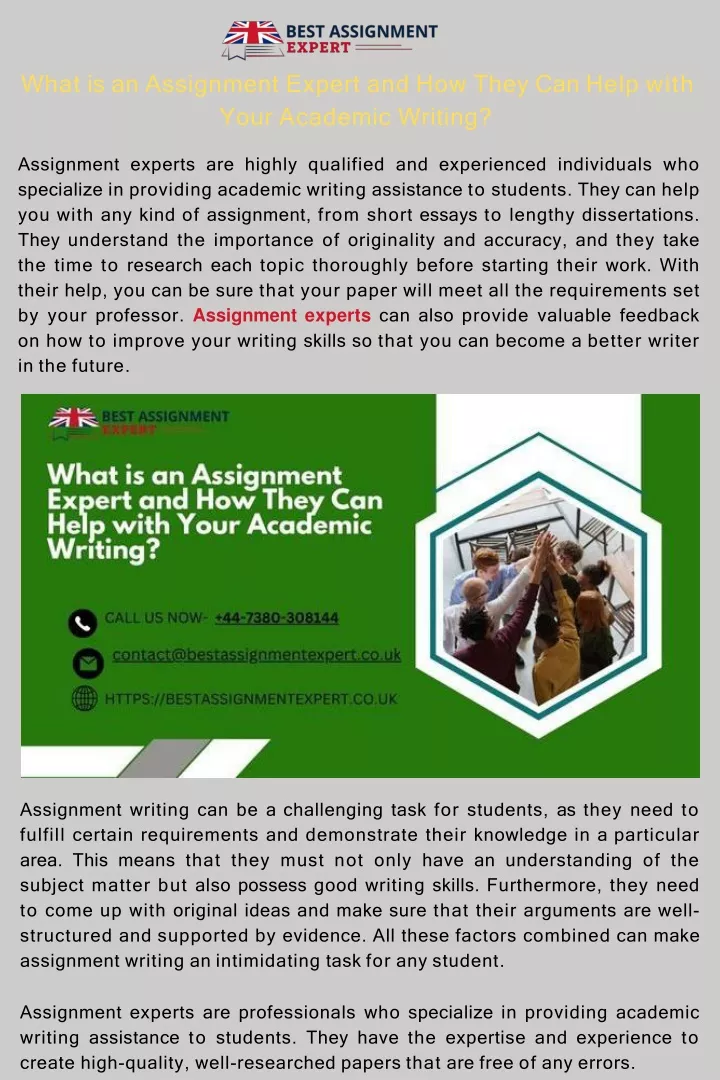 assignment expert profile