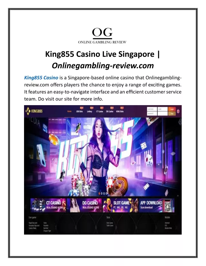 king855 casino live singapore onlinegambling