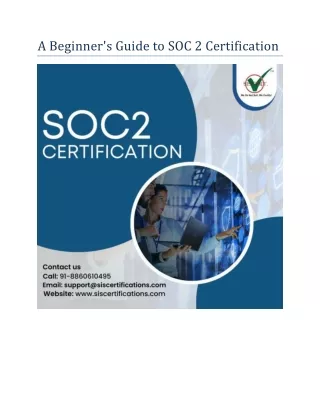 a beginner s guide to soc 2 certification