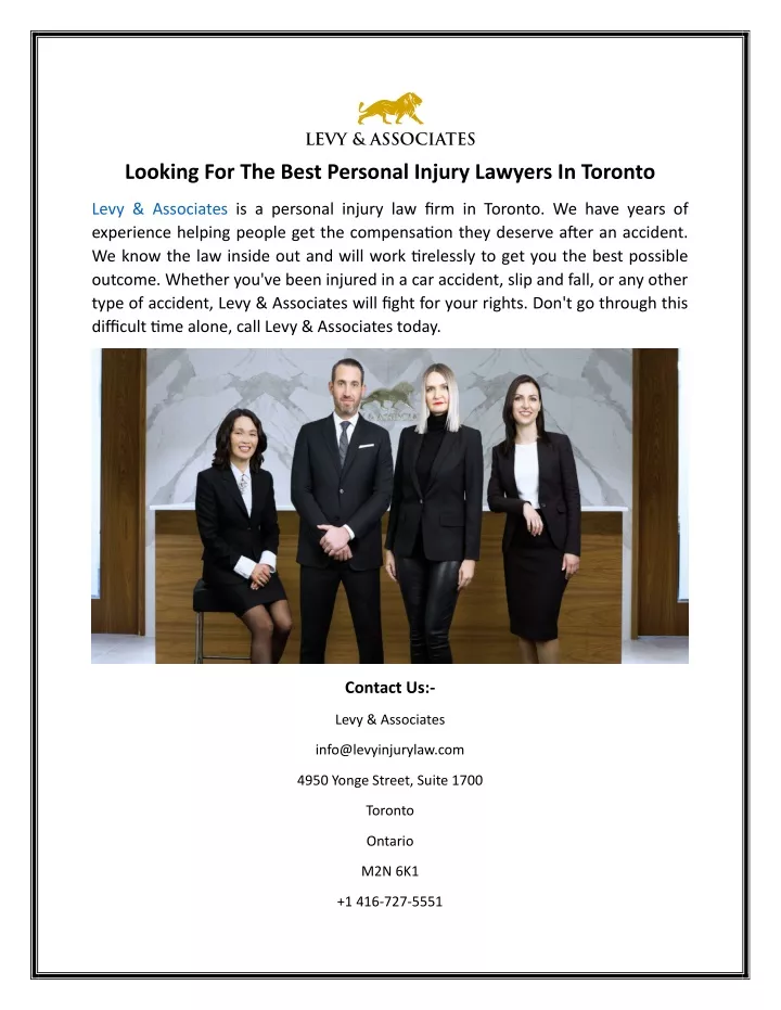 looking for the best personal injury lawyers