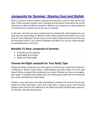 jumpsuits for summer staying cool and stylish