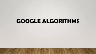 google algorithm